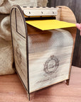 Custom Made Wooden Wedding Card Post Box, Personalised Name Date Money, Envelope, Wising Well Mail Rustic Storage Keepsake Gift Event Supply