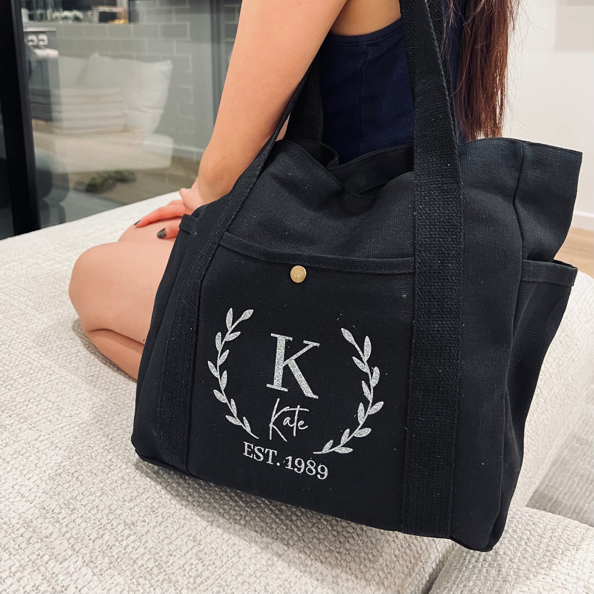Personalised Carry Bag, Custom Print Eco Travel, Shopping, Work, School, Outdoor Daily Canvas Fashion Tote, Wedding Birthday, Corporate Gift