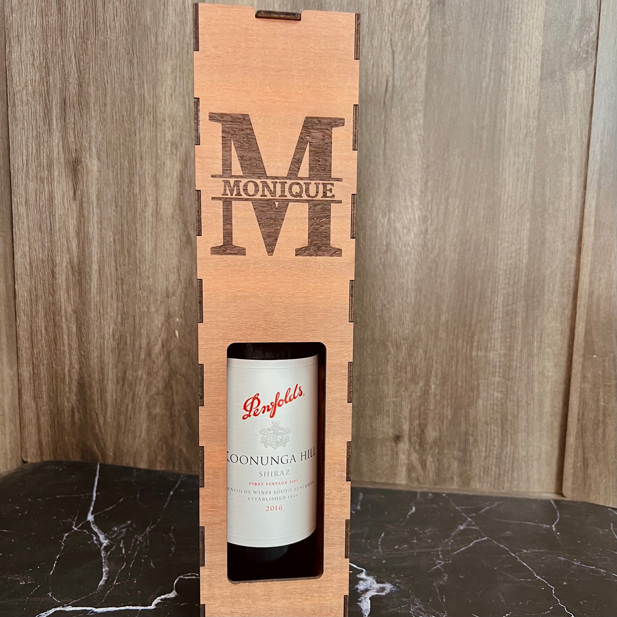 Custom Made Laser Cut & Engraved Wooden Wine Box, Personalised Plywood/ MDF Name/ Logo Wedding, Birthday, Corporate Wine Bottle Display Gift Boxes