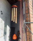 Personalised Memorial Aluminium & Wooden Wind Chimes, Custom Logo Engraved In Loving Memory, Funeral Loss Sympathy Remembrance Keepsake Gift
