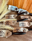 Personalised Steel BBQ Spatula with Bottle Opener & Prongs, Custom Engraved Barbecue Grill Tool, Dad, Groomsman Housewarming, Corporate Gift