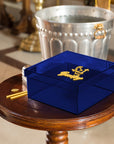 Personalised 3D Raised Acrylic Name Clear Christening Box, Custom Made Transparent Blue Baptism Memory Box First Birthday Baby Keepsake Gift