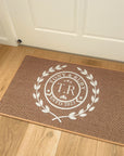 Personalised Woven Indoor Door Mat, Custom Print Anti Slip Washable Kitchen Laundry Welcome Entry Floor Rug Hallway Runner Housewarming Gift