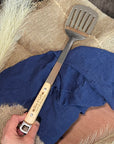 Personalised BBQ Tools Gift Set, Custom Laser Engraved Etching Barbecue Tongs & Spatula, Barbeque Grill Gift Him Dad Fathers Day GrillFather
