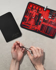 Personalised Black Leatherette Unisex Travel Manicure Kit, Engraved Portable Nail Grooming Set, Personal Tools Storage Case, Birthday Gift