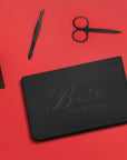 Personalised Black Leatherette Unisex Travel Manicure Kit, Engraved Portable Nail Grooming Set, Personal Tools Storage Case, Birthday Gift