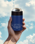 Personalised Double Wall Insulated Can Cooler, Custom Engraved Logo Stainless Steel Beer Bottle Stubby Holder, Dad Groomsmen, Corporate Gift