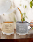 Personalised Ceramic Coffee Mug, Custom Engraved Tea Cup Latte Mug, Porcelain Drinkware Wedding Favour Mum Dad Birthday, Xmas Corporate Gift
