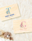 Personalised Kid Easter Wooden Keepsake Box, Custom God Bless Memory Treasure Storage, New Born Baby Baptism Christening First Birthday Gift
