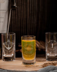 Personalised 5 Crystal Shot Glasses & Custom Engraved Tequila Wooden Flight Board Set, Dad, Bridesmaid Groomsman Wedding Xmas Corporate Gift