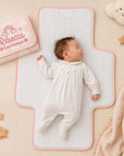 Personalised Embroidery Baby Travel Change Mat, Custom Name Infant Foldable Nappy Pad Cover Clutch, Newborn Birthday Shower Christening Gift