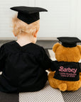 Personalised Embroidery Graduation Teddy, Custom Embroidered Cap & Gown Bear, Kid Preschool/ Year 6/ 12/ University Grad Plush Keepsake Gift