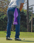Personalised Embroidery Microfiber Golf Towel, Customised Name Logo Quick Dry Gym Waffle Towels, Sport, Workout, Golfer, Xmas Corporate Gift