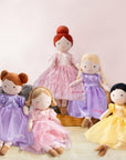 Personalised Embroidery Plush Princess Doll, Custom Embroidered Name Ballerina, Girl Sleep Soft Baby Toy, Christening, Birthday Shower Gift