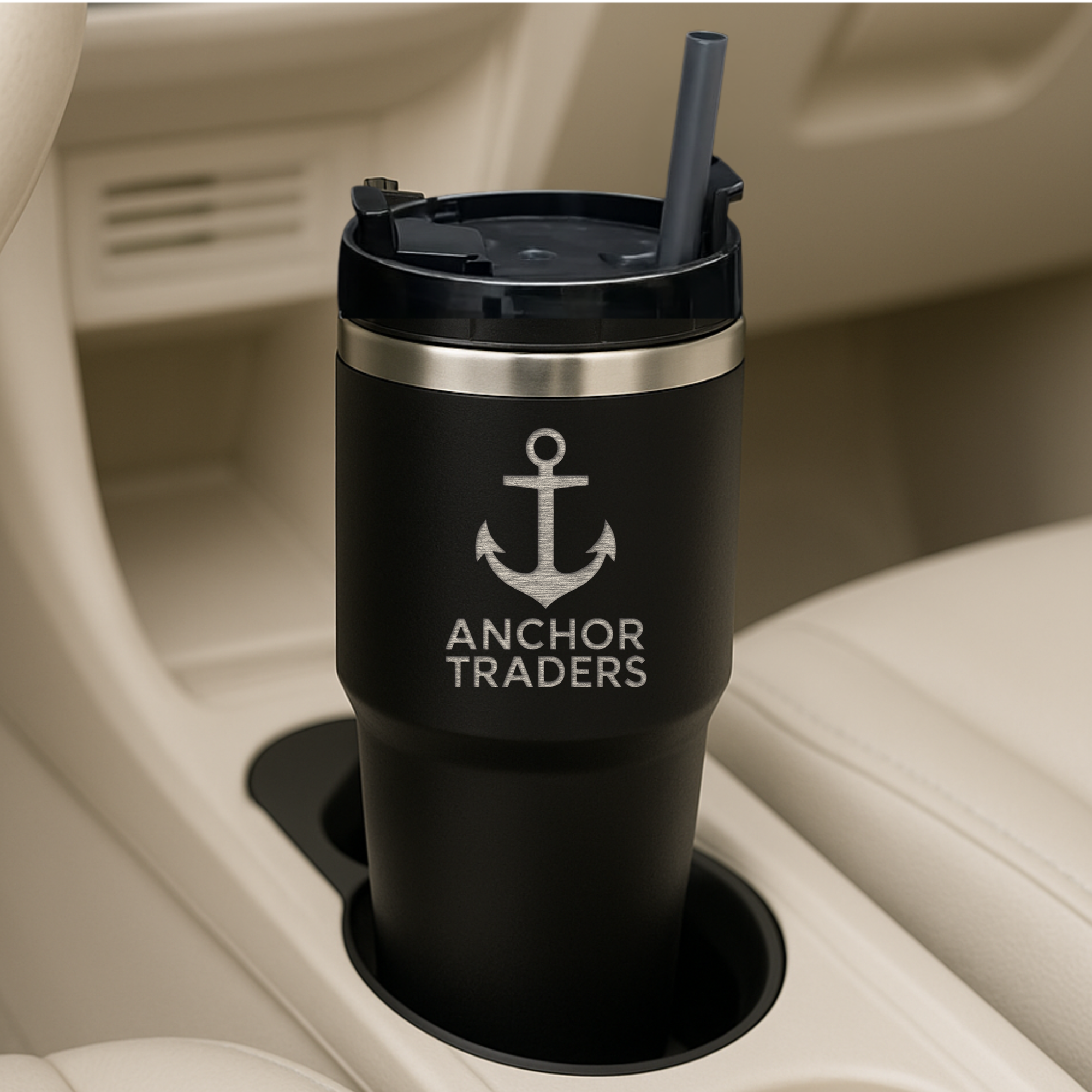 Personalised Engraved Stainless Steel Insulated Tumbler & Straw Set, Laser Engraved Custom Logo Travel Thermal Drink Bottle, Coffee Car Cup, Corporate Birthday Gift, Insulation Portable Vacuum Flasks & Thermoses