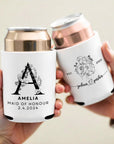 Personalised Foam Insulated Beer Can Stubby Holder, Custom Name Logo Bottle Cooler Sleeve, Father Gift, Groomsmen Proposal, Wedding Favour