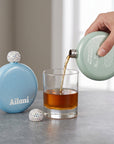 Personalised Glitter Round Hip Flask, Engraved 5oz Flask with Rhinestone Lid, Bridesmaid Proposal Gift, Hens Party Gift, Custom Gift for Her