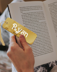 Personalised Mirror Acrylic Baby Bookmark & Tassel, Custom Print Logo Book Card, Reading Lover Name Tag Event Corporate Gift, Wedding Favour