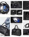 Personalised Gym Duffle Bag, Custom Print Travel/ Sport/ Fitness Lightweight Waterproof Large Carry On Overnight Barrel Luggage Storage Bag