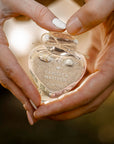Personalised Heart Glass Jar, Custom Engraved Baptism, Honeymoon Sand Keepsake, Wedding Favour, Treats/ Seashells Container, Thank You Gift