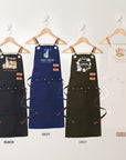 Personalised Kid Crossover Workshop Pockets Apron, Customised Adjustable Straps Little Chef Baby Handyman Garden Helper Kitchen Children Bib