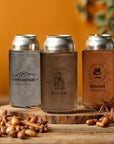 Personalised Leatherette Insulated Beer Can Stubby Holder, Custom Engraved Name Logo Bottle Cooler Sleeve, Father Gift , Groomsmen Proposal