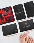 Personalised Leatherette Unisex Travel Manicure Custom UV Print Logo Portable Nail Grooming Set, Personal Tools Storage Case Bridesmaid Gift