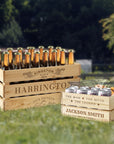 Personalised Men Crate, Workshop/ Garage Tools/ Snack/ Beer Storage, Dad Gift Box/ Groomsman Keepsake, Custom Engraved Rustic Farm Organiser