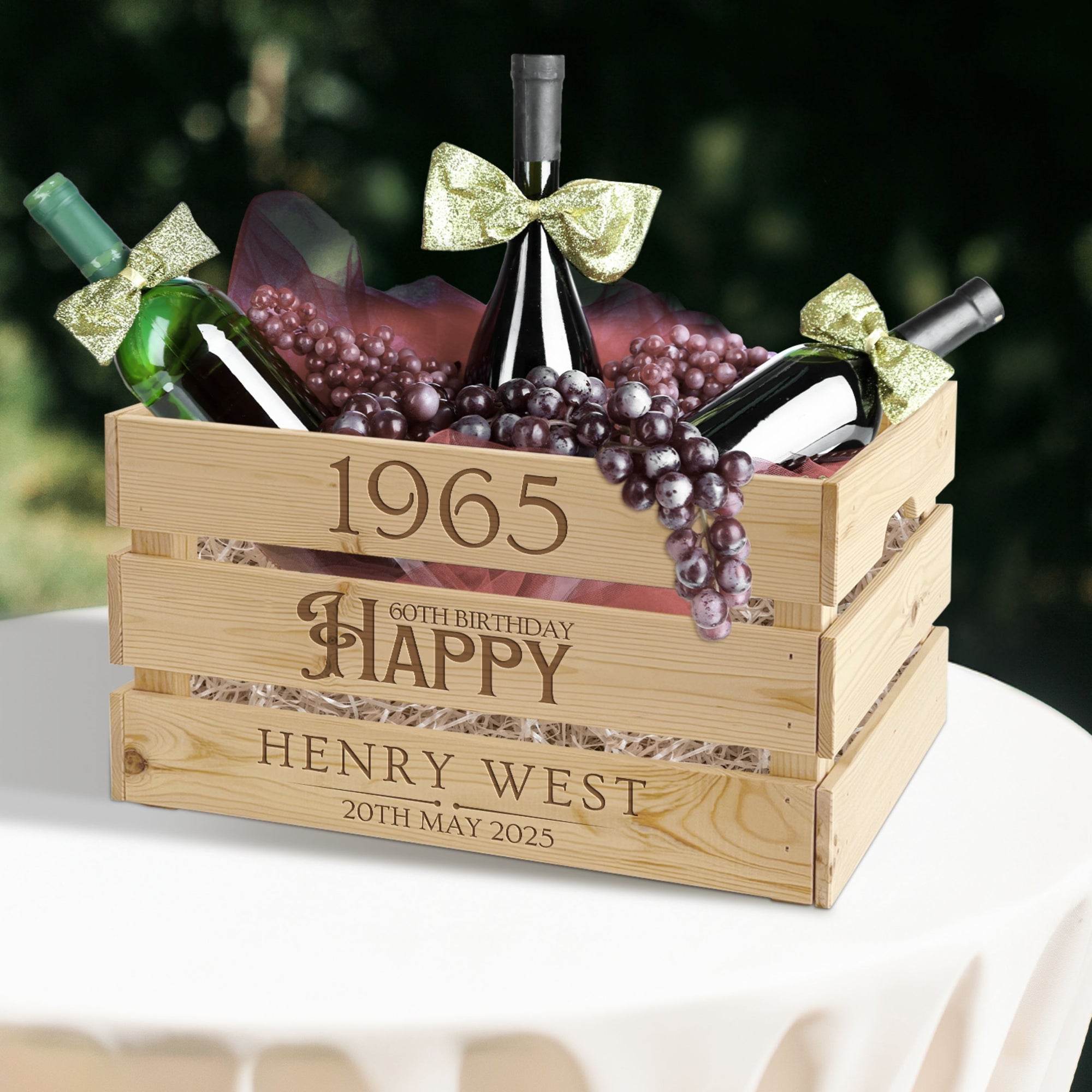 Personalised Men Crate, Workshop/ Garage Tools/ Snack/ Beer Storage, Dad Gift Box/ Groomsman Keepsake, Custom Engraved Rustic Farm Organiser