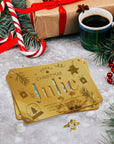 Personalised Name & Message Mirror Acrylic/ Wooden Christmas Money Holder, Custom Laser Cut Engraved Kid Cash Gift Card Envelope, Xmas Decor