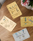 Personalised Name & Message Mirror Acrylic/ Wooden Birthday Money Holder, Custom Laser Cut Kid Cash Envelope, Wedding, Graduation Gift Card