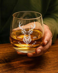 Personalised Netherlands 370ml Old Fashioned Whisky Glass, Custom Engraved Beverage Tumbler, Housewarming, Groomsman Birthday Corporate Gift