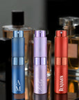 Personalised Perfume Atomiser – Refillable, Portable Mist Scent Spray Bottle, Bridesmaid, Groomsman Gift, Travel Destination Wedding Favours