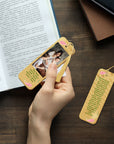 Personalised Photo Name Acrylic Bookmark & Tassel, Custom Print Logo Reading Name Tag, Book Lover Card, Event Corporate Gift, Wedding Favour