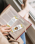 Personalised Photo & Name Acrylic Memorial Bookmark & Tassel, Custom Print Book Card, In Loving Memory Reading Tag, Book Lover Sympathy Gift