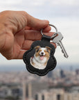 Personalised Photo Pet Fur Holder, Custom UV Dog Hair Memorial Keychain, Logo Groomer Veterinary Paw Key Ring, Cat Lover Gift, Loss Keepsake