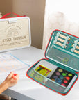 Personalised Portable Kids' Drawing Case, Custom Logo Art Supplies, Children Creative Travel Art Kit Storage, Preschool, Baby Birthday Gift