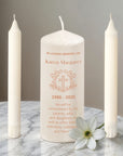 Personalised UV Print In Loving Memory Candles, Custom Memorial Candle Set, Pet Sympathy Gift, Funeral Ceremony Keepsake Remembrance Tribute