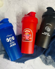 Personalised 600ml Protein Shaker & Mixing Ball, Custom Print Logo Sport Travel Drinking Bottle, Gym Lover Blender, Work Out Corporate Gift