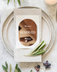 Personalised Mirror Acrylic Reserved Name Place Setting, Custom UV Print Oval Table Place Card Wedding Favors Thank you Gift Tag Party Decor