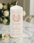 Personalised Wedding Unity Candles, Custom Couple Names & Date Candle Set, Engagement Keepsake, Anniversary Gift, Christening Ceremony Decor