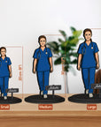 Personalised 3D Wooden Cartoon Profession Figurine Display, Custom Print Photo Portrait Hobby Caricature Home Decor, New Job, Christmas Gift