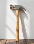 Personalised Wooden Steel Claw Hammer, Custom Engraved Name Logo Handyman Tool, Birthday, Housewarming, Groomsman Grandad Father's Day Gift