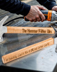Personalised Wooden Steel Claw Hammer, Custom Engraved Name Logo Handyman Tool, Birthday, Housewarming, Groomsman Grandad Father's Day Gift