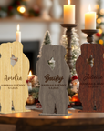 Personalised Mirror Acrylic/ Wooden Wedding Gay Couple Silhouette Place Settings, Custom Etched Table Card, Party Favour Thank you Gift Tag