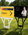 Real Estate Lawn Spike Sign & Custom Print Corflute Insert Board, Direction Open Home, Property Inspection Agent, Business Advertise Signage