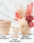 Personalised Small Wooden Cylinder Planter, Engraved Flower Pot, Customised Logo Timber Vase, Memorial, Wedding, Birthday, Anniversary, Housewarming, Mother's Day, Teacher, Nan, Garden Lover's Gift,