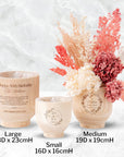 Personalised Small Wooden Cylinder Planter, Engraved Flower Pot, Customised Logo Timber Vase, Memorial, Wedding, Birthday, Anniversary, Housewarming, Mother's Day, Teacher, Nan, Garden Lover's Gift,
