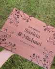 Personalised Engraving Wooden Birthday Guest Book