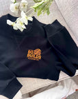 Custom Logo Embroidered Unisex Crewneck Sweatshirt, Personalised Company Uniform, Team Apparel Branded Business Clothing Xmas Corporate Gift